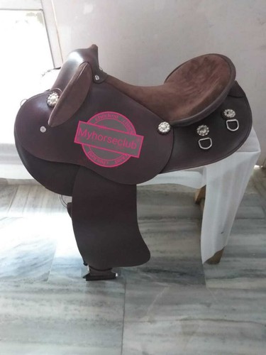 Selle cheval cuir - cheval, en
