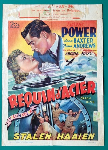 Affiche belge rare crash - belge, rare,