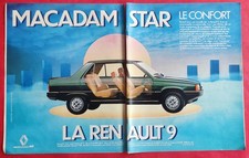 Publicité de presse:  Automobile RENAULT 9 et  Chaussures FRATELLI ROSSETTI