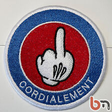 Ecusson Cordialement - Patch humoristique