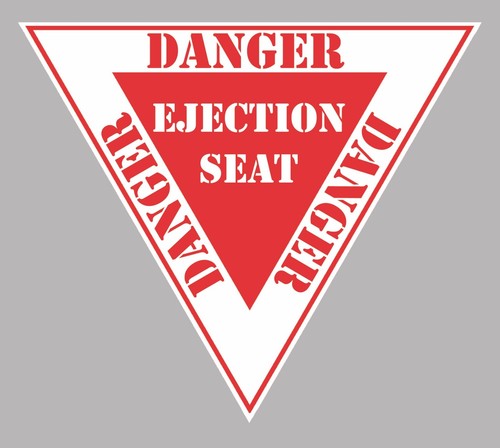 Sticker panneau danger - panneau, siege