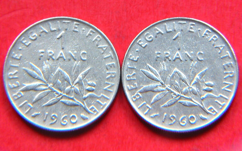 Lot pièces 1 franc - pièces, de