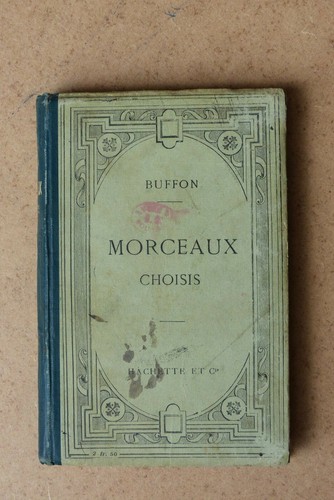 Buffon morceaux choisis - morceaux,