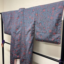 Kimono Komon pure soie tissée