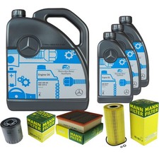MANN-FILTER Inspection set Huile moteur 8L 5W-40 MB 229.5 pour Mercedes Classe E