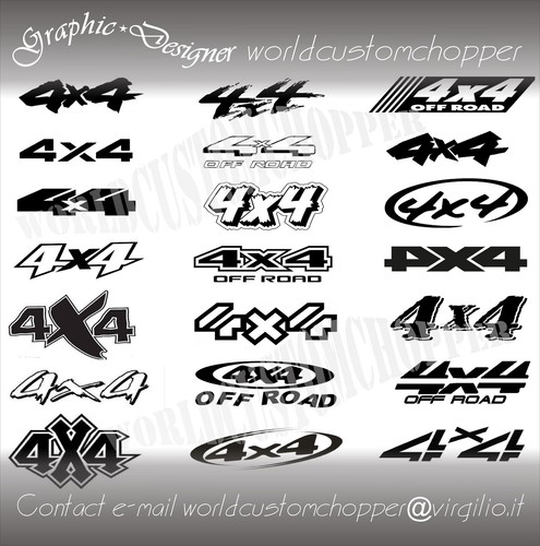 Adesivo stickers 4x4 off road - 4x4,