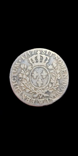 écu argent 1747 w - 1/2,