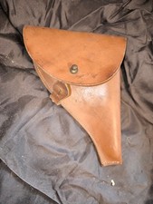 étui cuir ancien revolver - ancien,