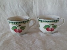 Villeroy & Boch, 2 tasses à thé, french garden fleurence cerises