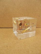 Pierre Giraudon ? inclusion résine couture 1923-2012 CUBE Vintage Dlg Giraudon