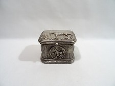 ANCIEN COFFRET BRONZE ARGENTE