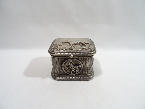 Ancien coffret bronze - ancien, argente