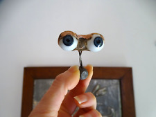 Yeux bleus poupée anciens verre pièce détachée Œil Ø 1,5 cm iris Ø 0,9 cm LOT 9