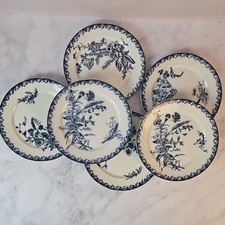 Assiettes plates décor fleurs - plates,