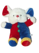 Ancienne peluche Souris Clown