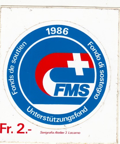 Autocollant fms 1986 font de - autocollant,