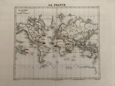 CARTE ANCIENNE - PLANISPHERE -