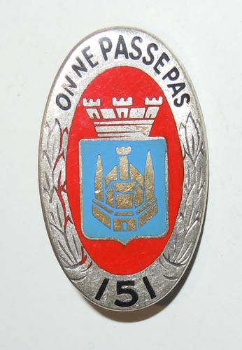 Insigne 151 regiment - du, 151°