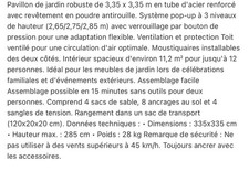 Sacs de lestage pour tonnelle