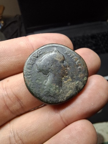Faustine sestertius 22 7 - faustine,, sestertius,