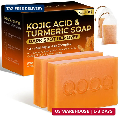Qooq turmeric kojic acid soap - kojic,