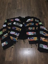 NATIVE WEAR DESIGNS Womens Jacket Green Boho Patchwork Vintage 80’s-90’s /crop M