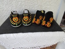 Très beau lot de 2 paires de mules ou pantoufles broderie de Quimper