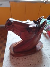 Tête de CHEVAL en bois