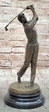 Ben Hogan Mâle Golfeur SPORTS Souvenirs Golf Club Art Pga Bronze Marbre Figurine