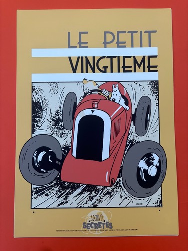 Herge serigraphie tintin - herge,