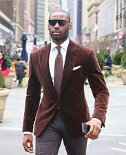 Veste Blazer Marron Pour