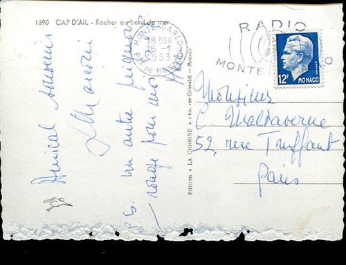 Carte autographe signee - carte,