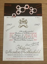 RARE ETIQUETTE DE VIN NEUVE -