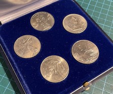 Set de 5 pièces URSS commémoratives de 1 Rouble – Maillechort (Copper-Nickel)