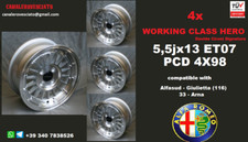 Jantes 5,5j 13 pouces 4x98 pour Alfa romeo 33 alfasud sprint arna Giulietta 116