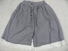 belle jupe traditionnelle à carreaux avec dentelle trouée taille 44 TOP OM120