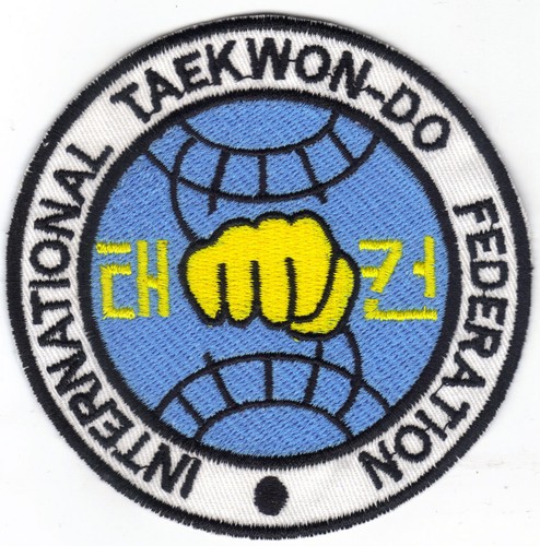 écusson taekwon cm 10 - taekwon-do,