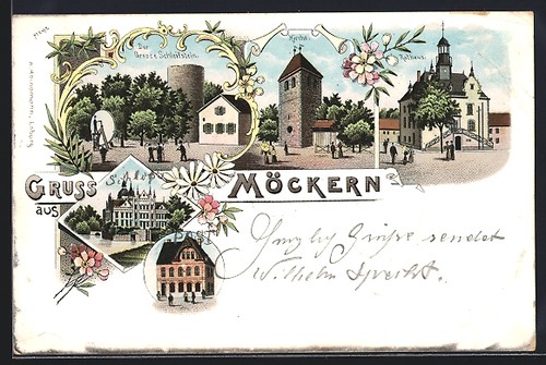 Lithographie möckern - möckern, /