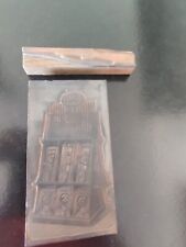 EUREKA  2 MATRICE  TAMPON D'IMPRIMERIE - CUIVRE SUR BOIS   CARABINE jouet .....