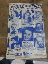 ancienne partition valse etoile des neiges Forever and ever line renaud Helian