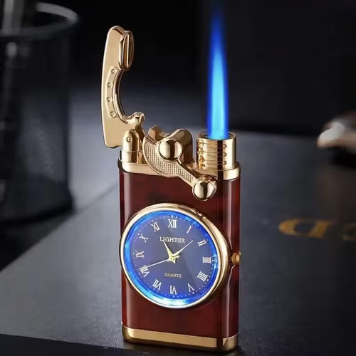 Briquet montre vintage - briquet, or