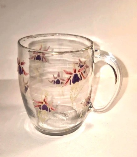 Superbe verre émaillé legras - verre,