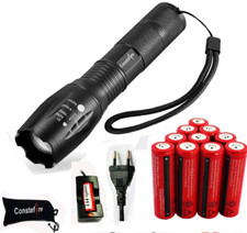 Lampe Torche Militaire Poche LED Rechargeable Sécurité Police Camping Vélo Rando