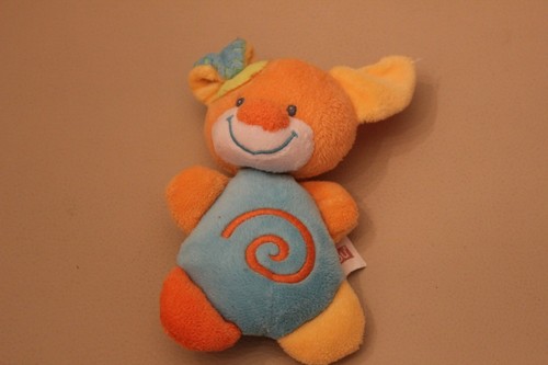 Peluche doudou chien lapin