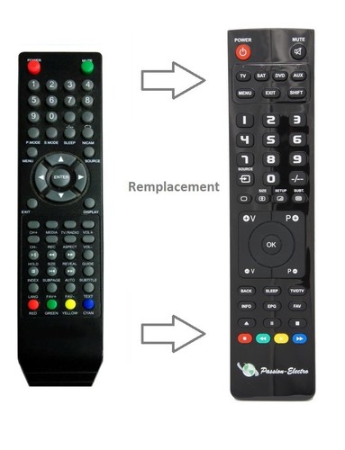 Télécommande remplacement - de,
