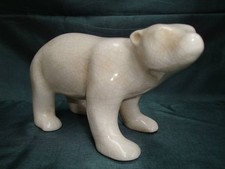 Statue Figurine Ours Animalier Style Art Deco Style Art Nouveau Porcelaine