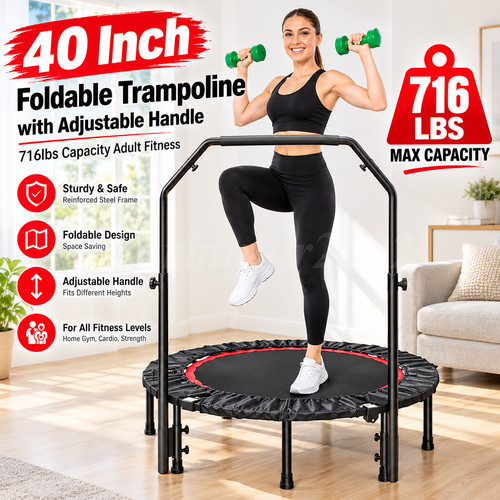 Inch foldable trampoline - foldable,