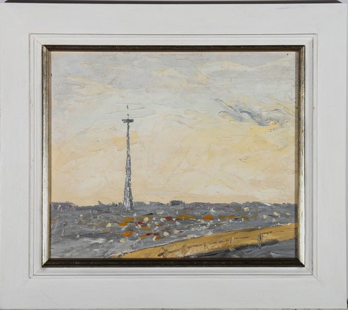Huile contemporaine grande - contemporaine,