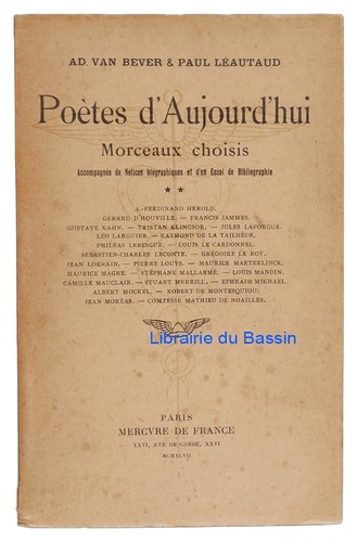 Poètes aujourd hui - poètes, morceaux