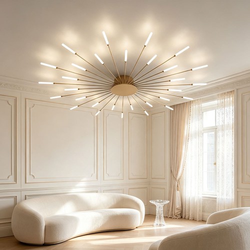 Plafonnier led design 128cm - plafonnier,